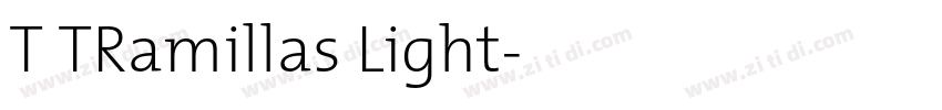 T TRamillas Light字体转换